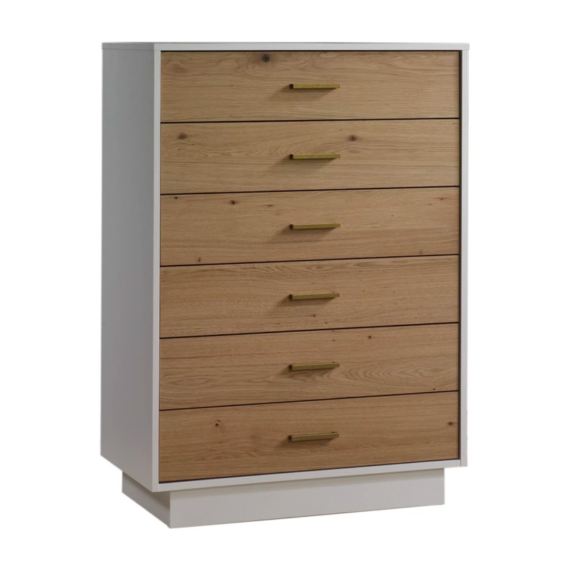 Como Naturale 6-Drawer Tall Chest