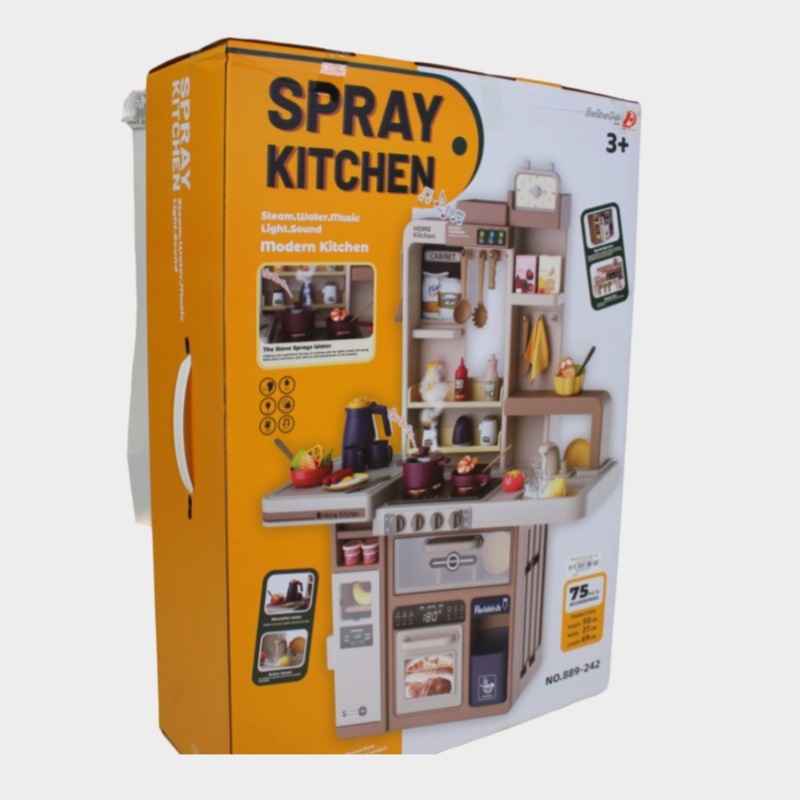 Girls Play Kitchen Set  75 Pieces