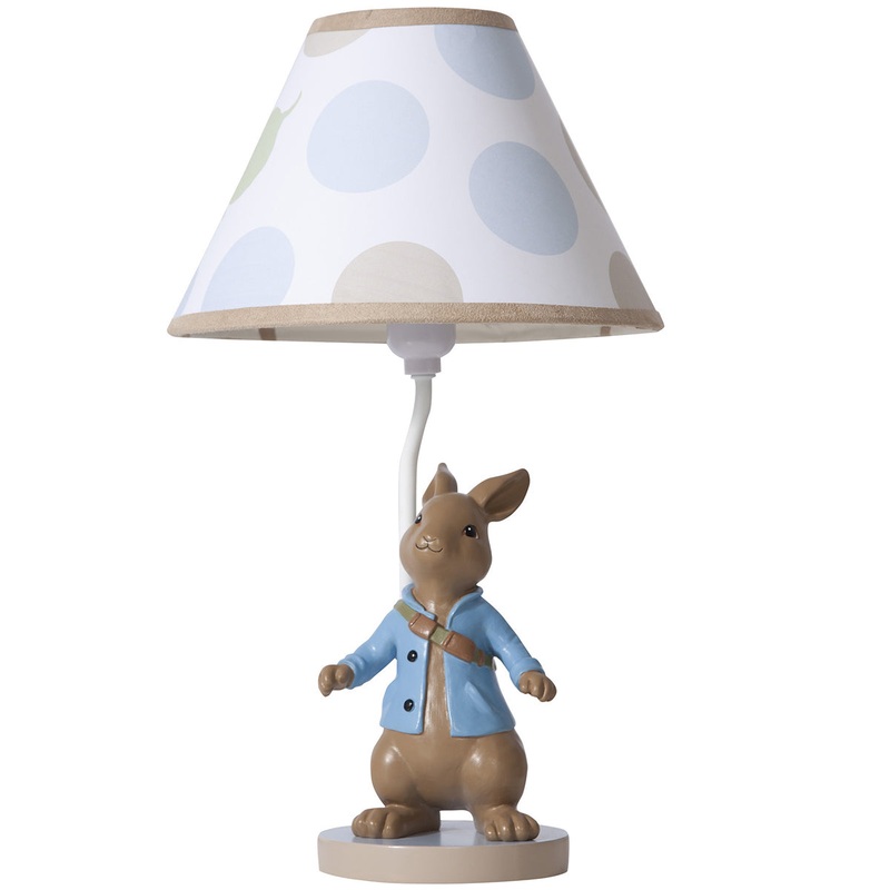 Lambs & Ivy Peter Rabbit Lamp with Shade & Bulb
