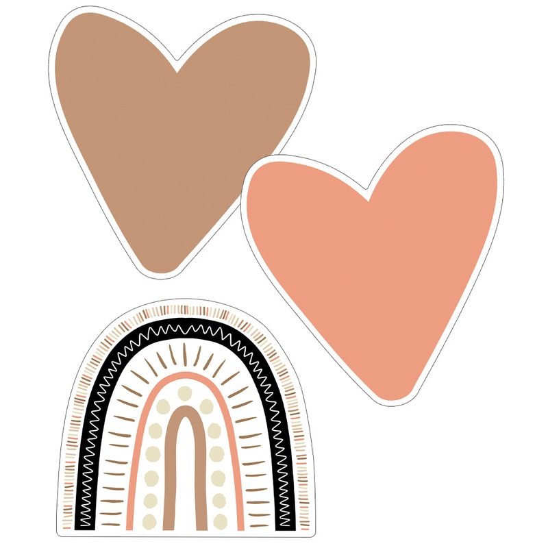Simply Stylish Boho Rainbows & Hearts Cut-Outs(C)