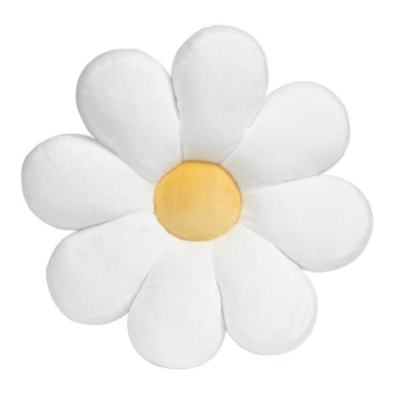 Sweet Daisy White Flower Decorative Pillow