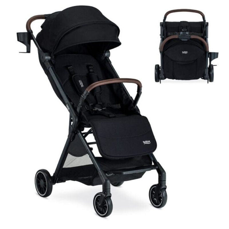 Britax Juniper Compact Stroller with One-Hand RapidFold – Raven Black