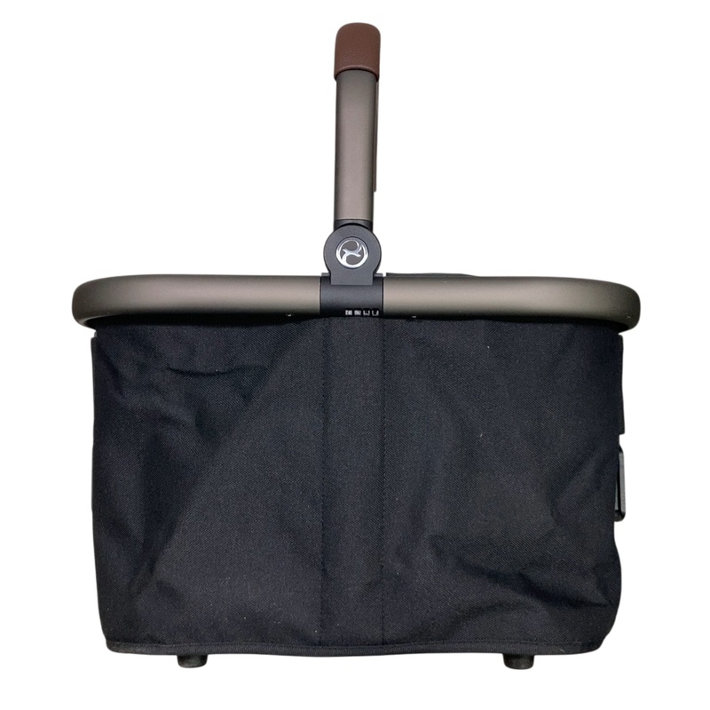 Cybex Gazelle S Stroller Basket, Moon Black, Taupe