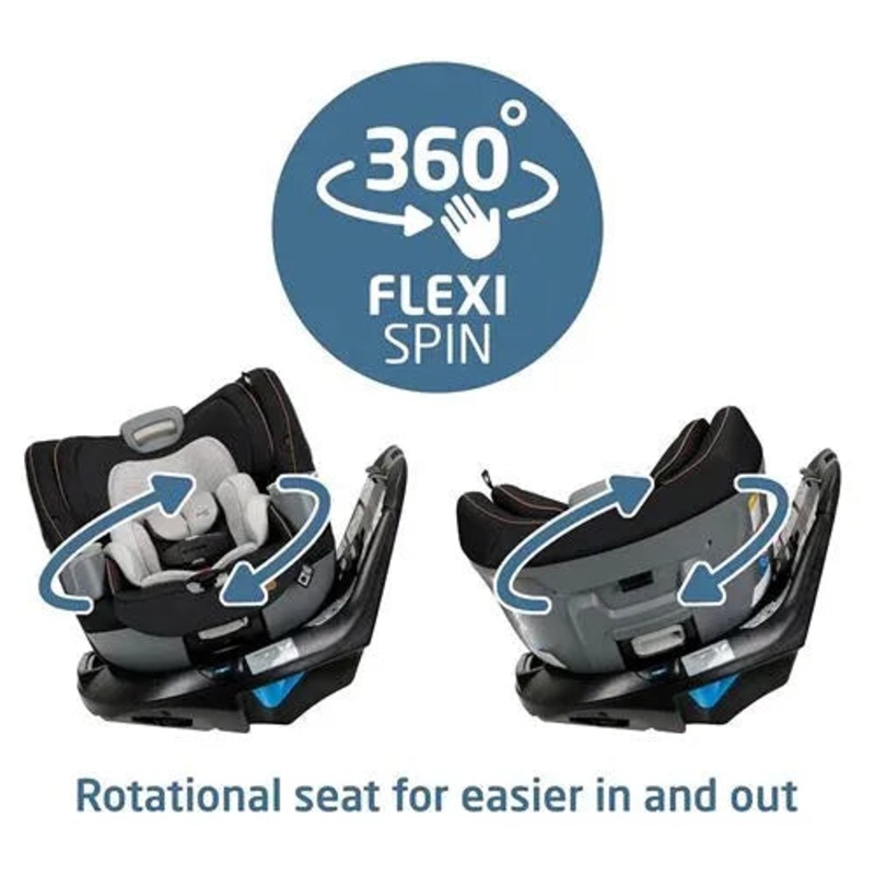 Emme 360 All-in-One Convertible Car Seat – Network Grey (See Description)