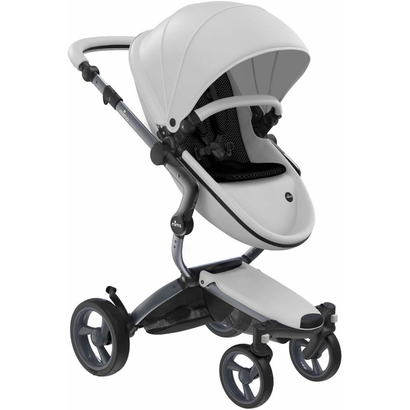 Mima Xari Complete Stroller, Graphite – Snow White / Black
