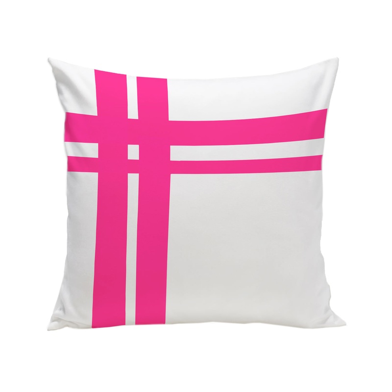 Spot On Square Hashtag Organic Pillow – Pink
