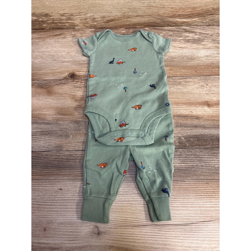 Carter’s 2pc Dinosaur Bodysuit & Pants Green sz 3m Green 3m
