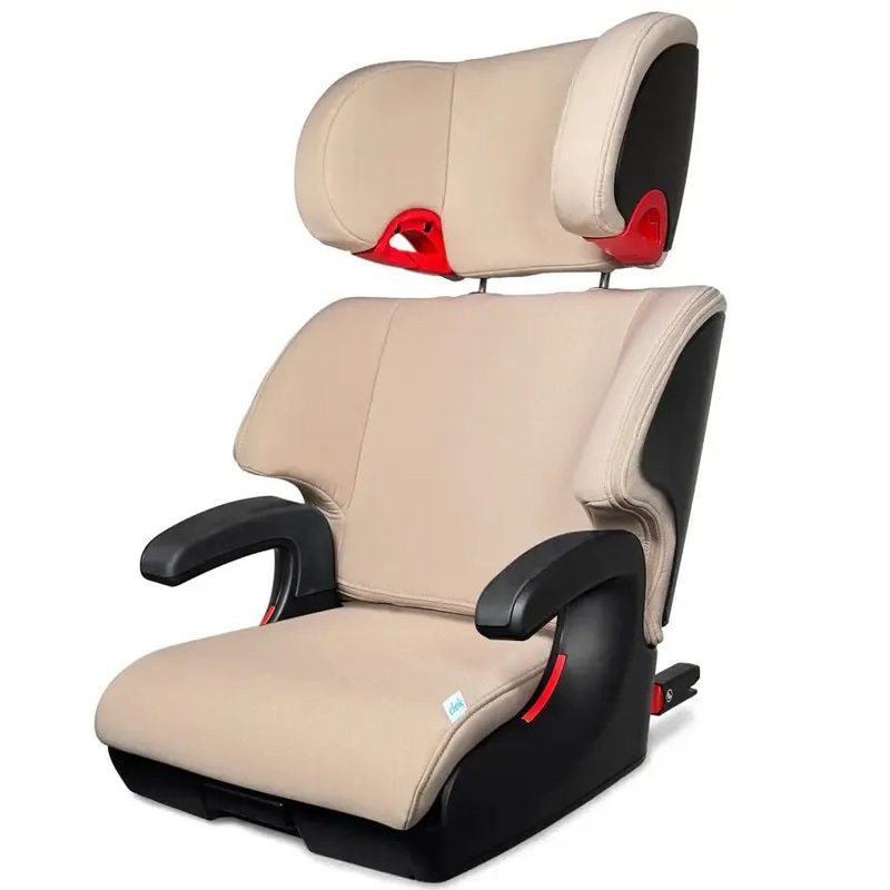 Clek – Oobr Booster Seat – Latte Ziip (Flame Retardant Free)