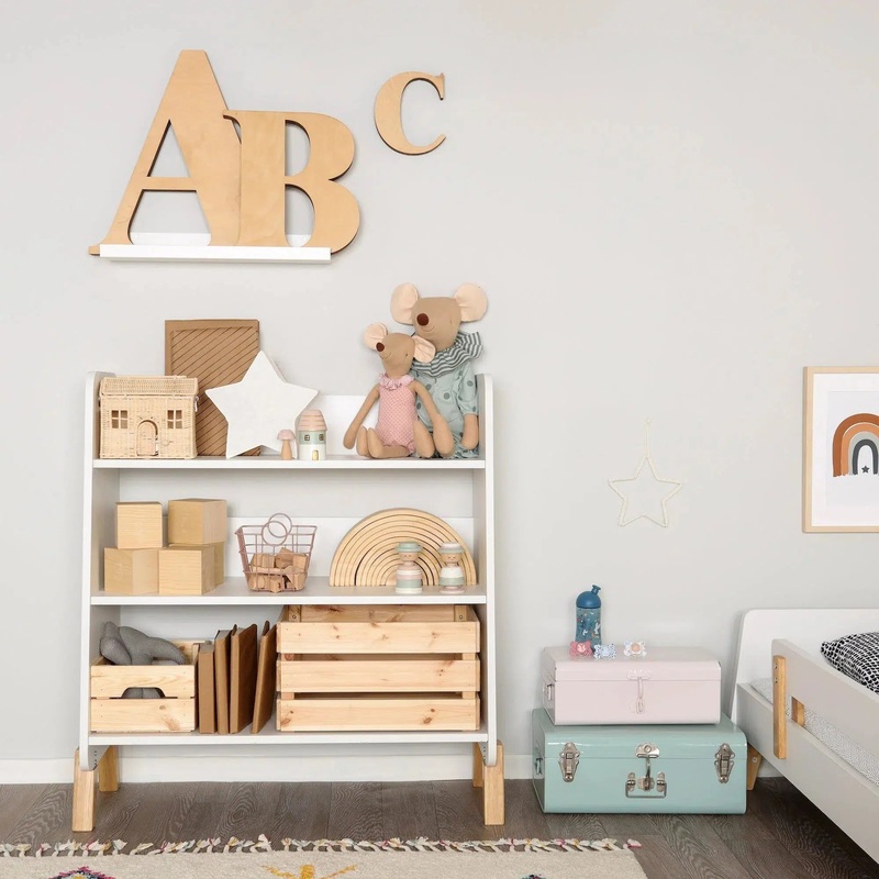 Dadada – Muse Bookshelf – White + Natural