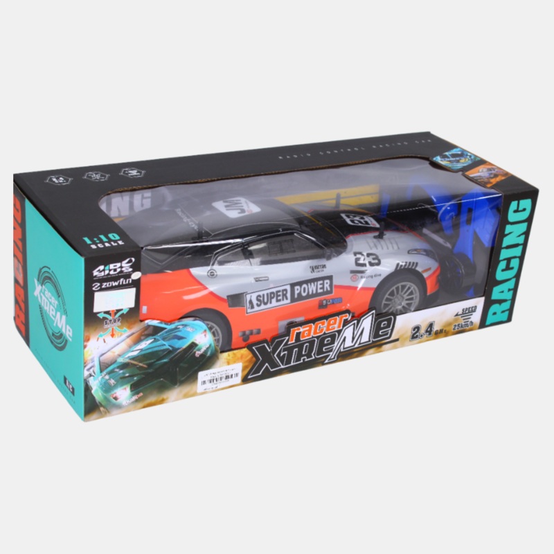 GTR High-Speed Four-Way Remote Control Car  Rechargeable RC Car (Orange & Sliver)