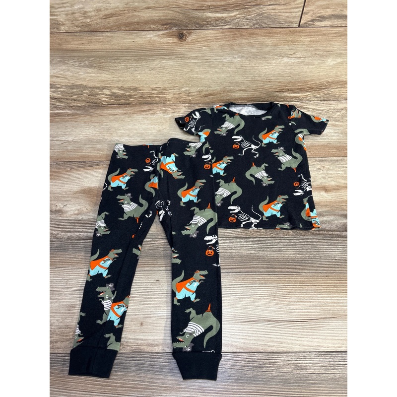 Just One You 2pc Dinosaur Pajama Set Black sz 2T Black 2T