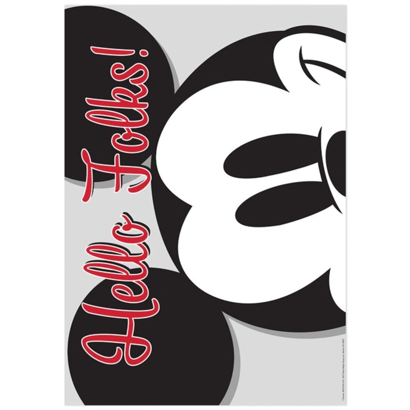 Mickey Mouse Hello Folks! Poster 13″ x 19″ (D)