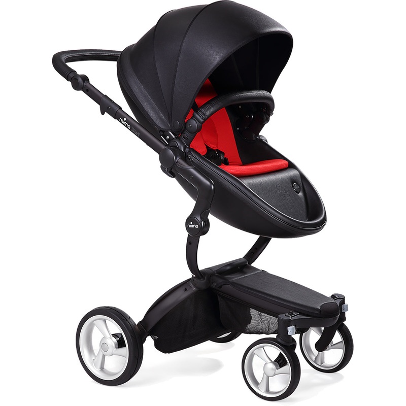 Mima Xari Complete Stroller, Black – Black / Ruby Red