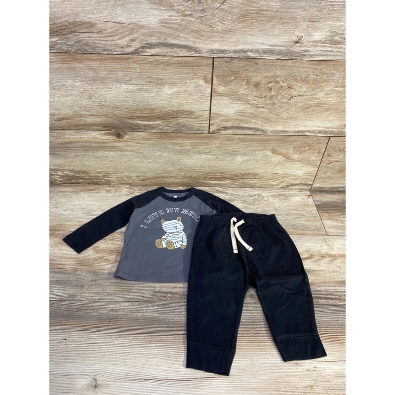 Baby Gap 2pc I Love My Mummy Shirt & Pants Set Black sz 6-12m Black 6m