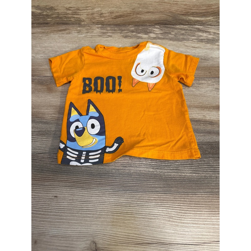 Bluey Boo! Shirt sz 12m Orange 12m