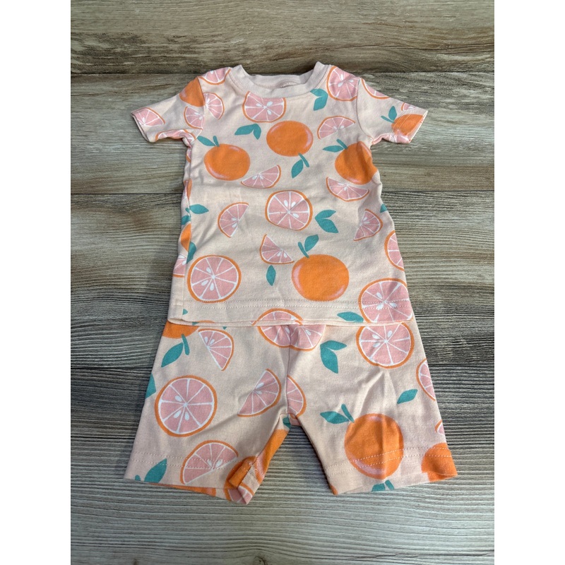 Carter’s 2pc Orange Print Pajama Set Pink sz 18m Pink 18m