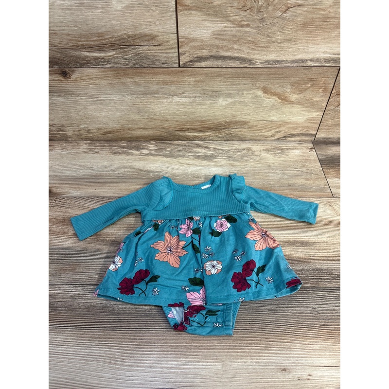 Carter’s Floral Bodysuit Dress Blue sz Newborn Blue Newborn