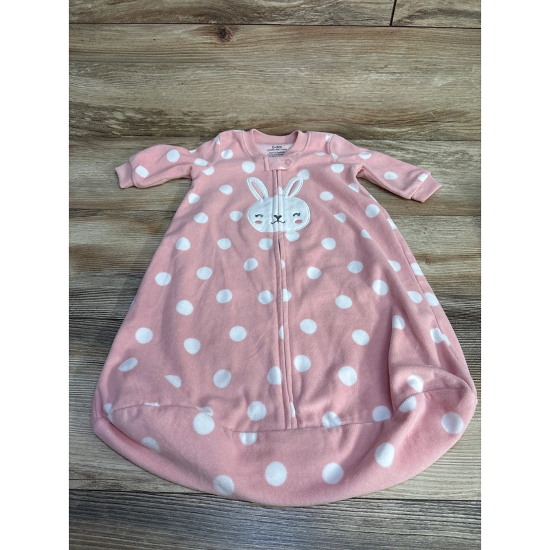 Carter’s Polka Dot Fleece Sleep Sack Pink sz 0-3m Pink Newborn