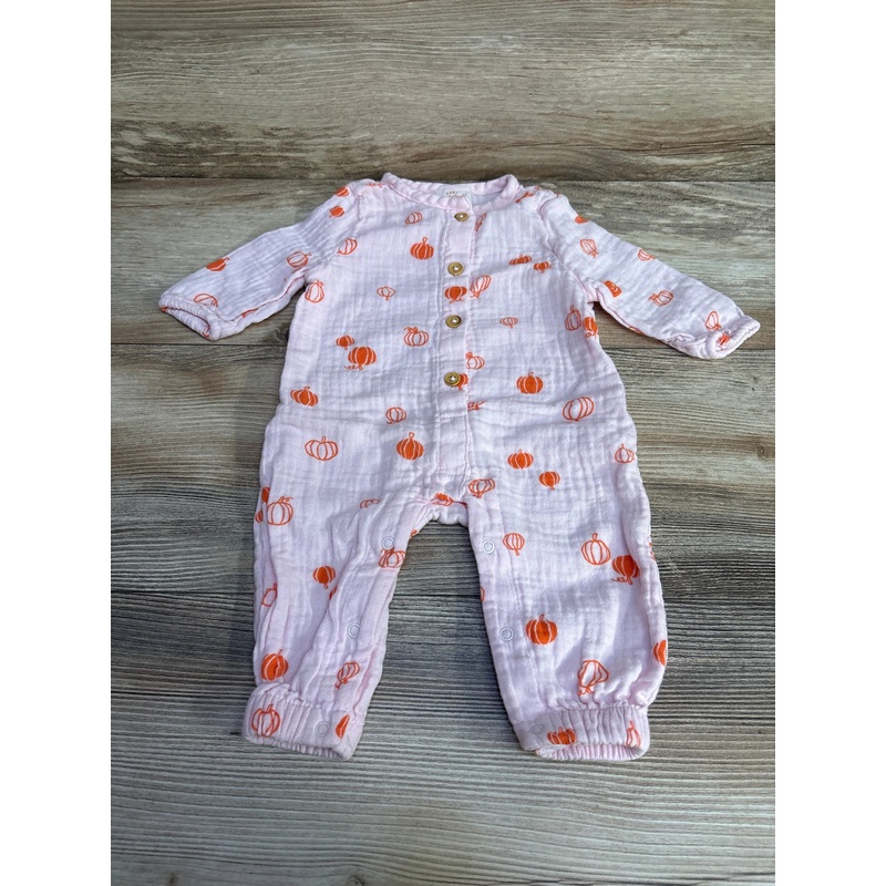 Cat & Jack Pumpkin Print Coverall Pink sz 0-3m Pink Newborn