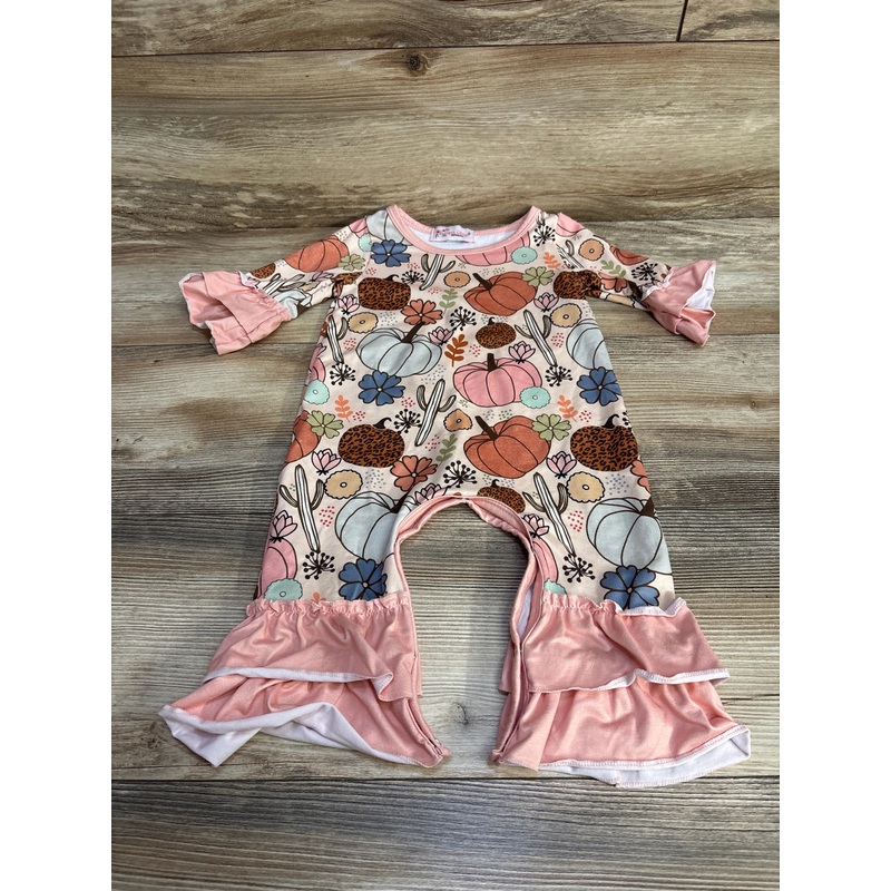 Clover Cottage Pumpkin Coverall Pink sz 12-18m Pink 12m