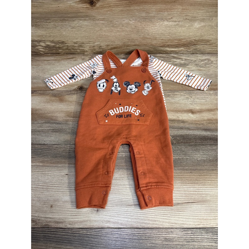 Disney Baby Mickey & Friends Overall Set White sz 3-6m White 3m