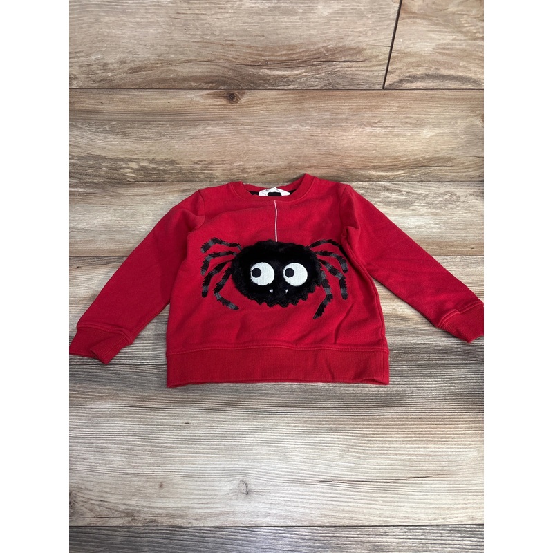 H&M Spider Sweatshirt Red sz 2-4T Red 2T