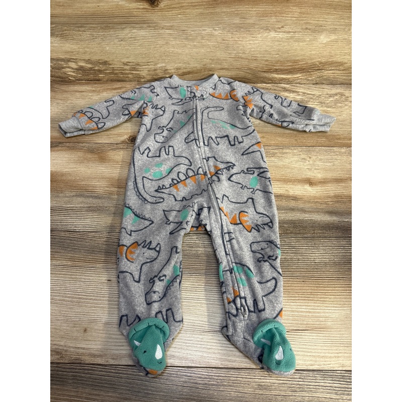 Just One You Dinosaur Blanket Sleeper Grey sz 6m Grey 6m