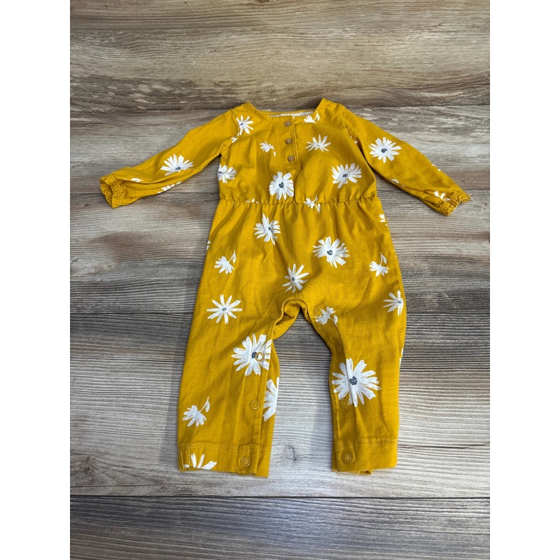 Just One You Floral Henley Coverall Gold sz 9m Gold 9m