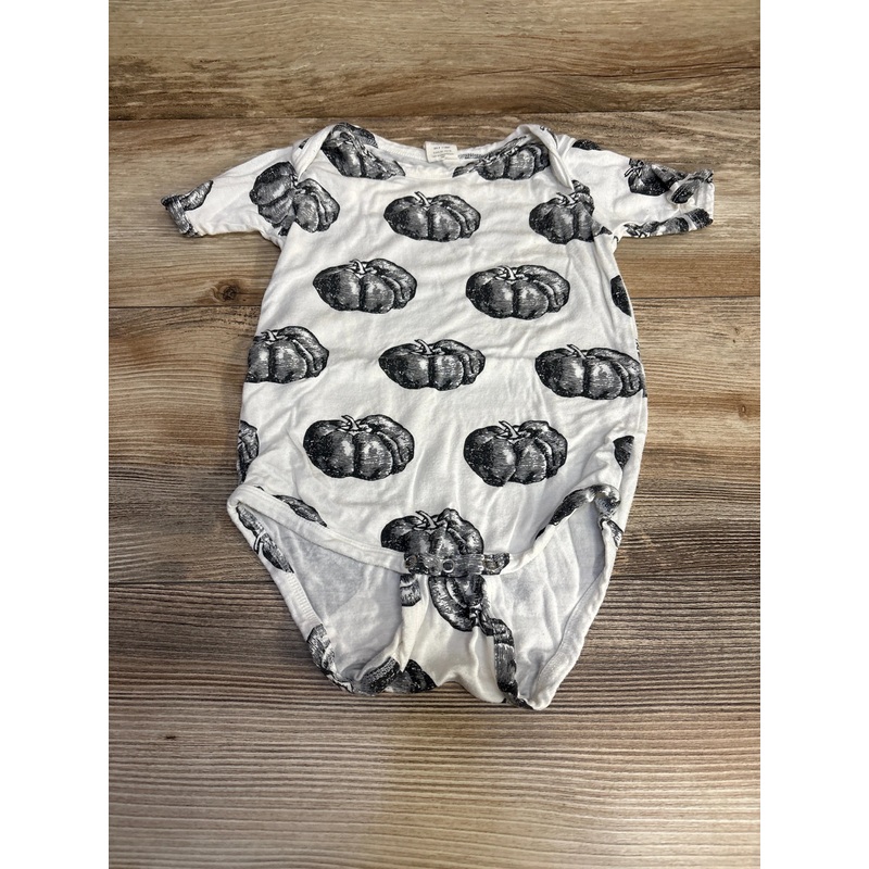 Kate Quinn Pumpkin Print Bodysuit White sz 18-24m White 18m