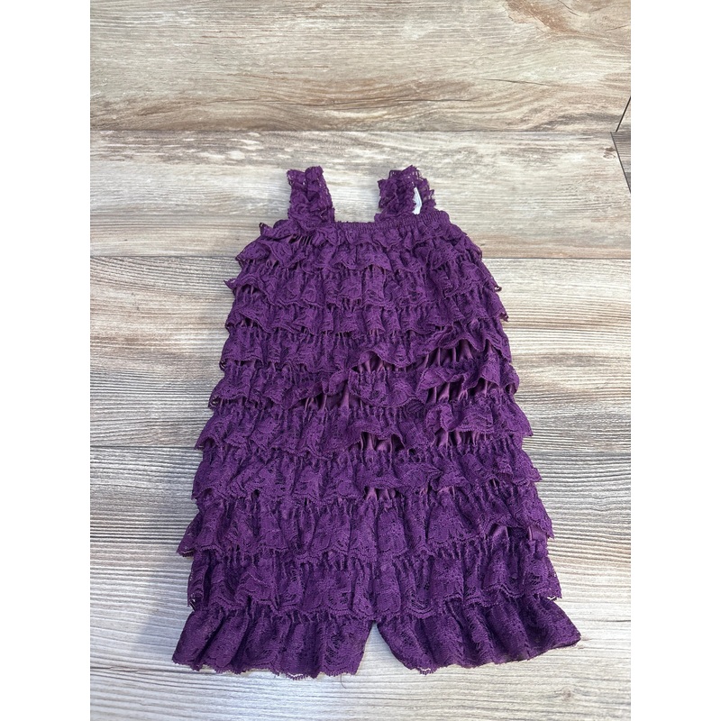 Lace Tiered Romper Purple sz 9m Purple 9m