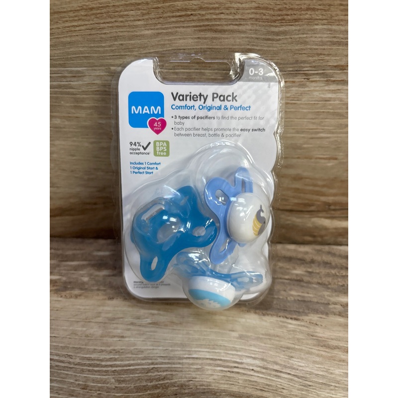 MAM Newborn Pacifier Variety Pack 3pk 0-3m