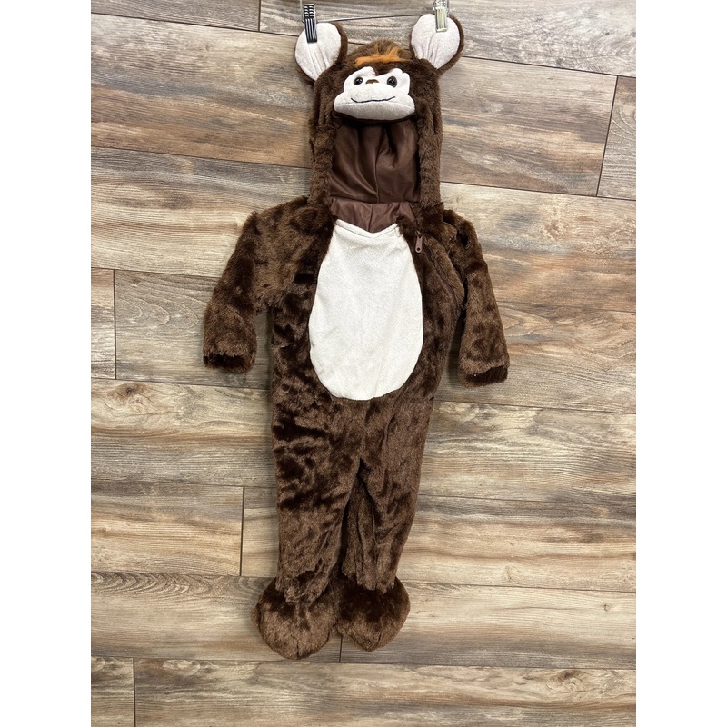 Monkey Hooded Costume Brown sz 18-24m Brown 18m