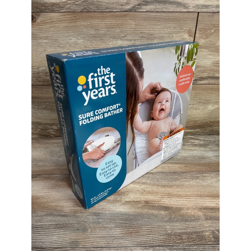 NEW The First Years Sure Comfort Folding Baby Bather