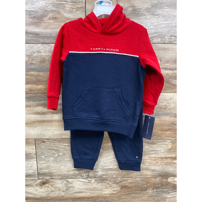 NEW Tommy Hilfiger 2pc Sweatshirt & Joggers Red sz 24m Red 24m