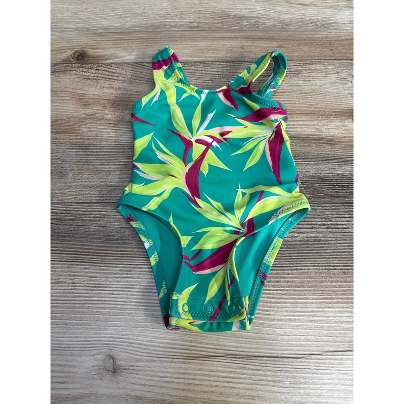 Old Navy 1pc Cutout Swimsuit Green sz 0-3m Green Newborn