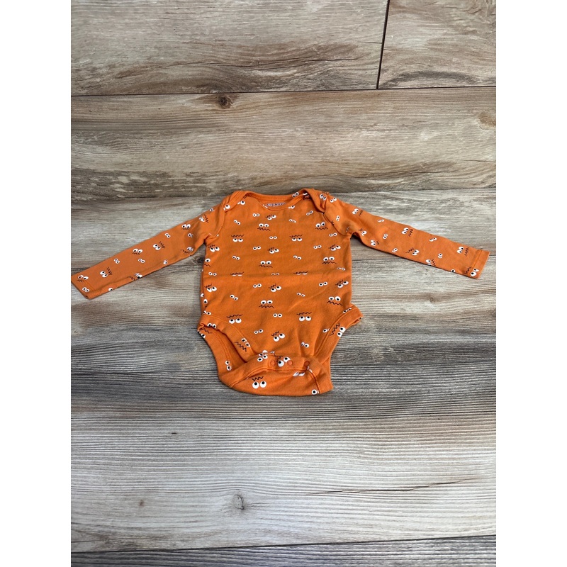 Old Navy Long Sleeve Bodysuit Orange sz 12-18m Orange 12m
