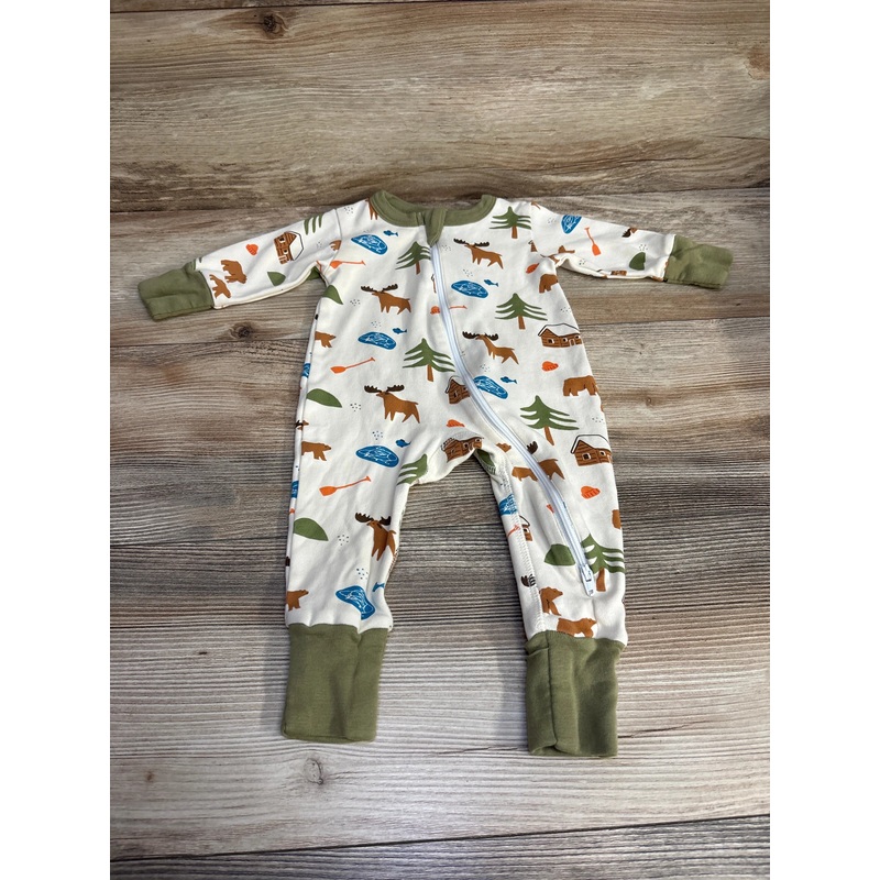Parade Organic Zipper Romper White sz 0-3m White Newborn
