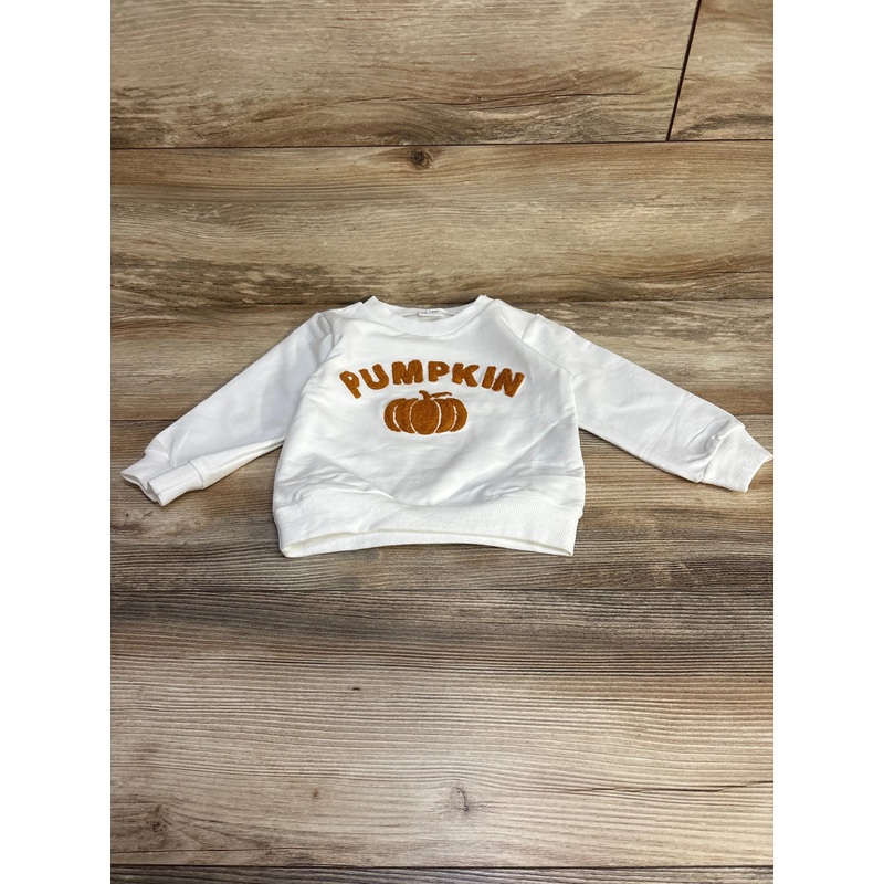 Pumpkin Sweatshirt White sz 12-18m White 12m