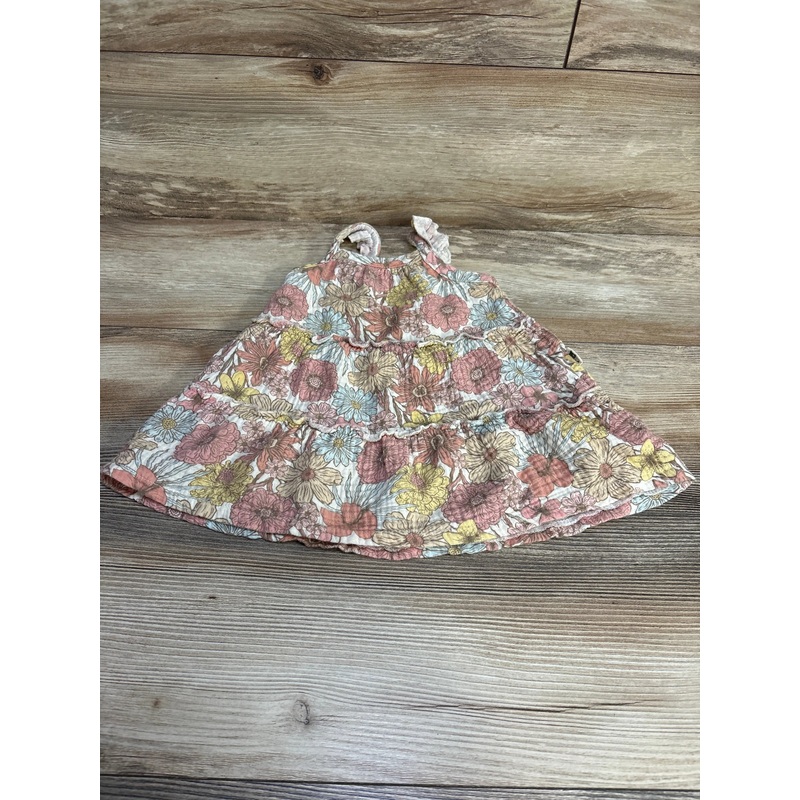 Rabbit + Bear Floral Dress White sz 18m Multicolor 18m