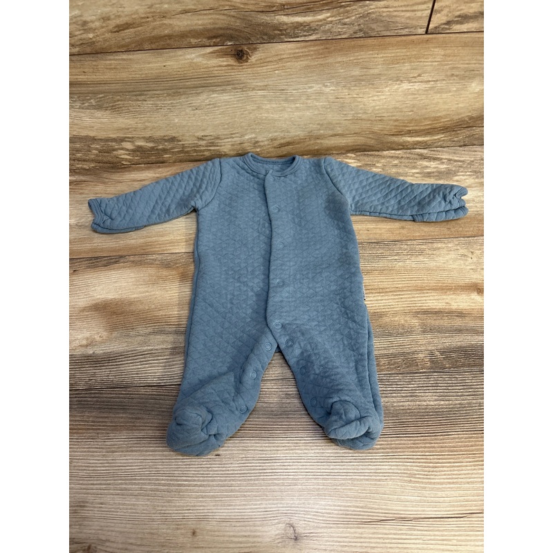 Badgley Mischka Quilted Sleeper Blue sz 6-9m Blue 6m