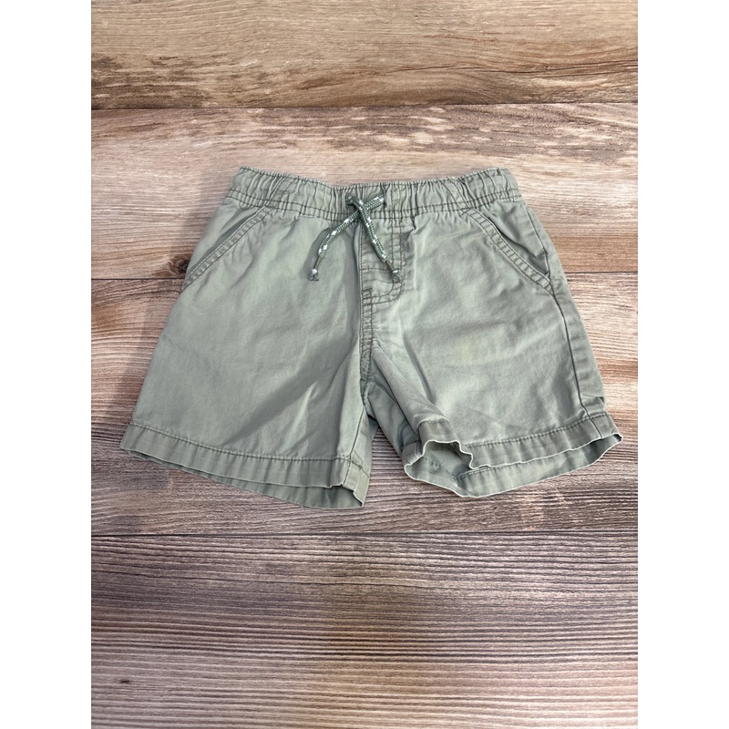 Cat & Jack Drawstring Woven Shorts Green sz 2T Green 2T