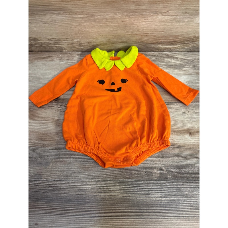 Cat & Jack Pumpkin Romper Orange sz 0-3m Orange Newborn