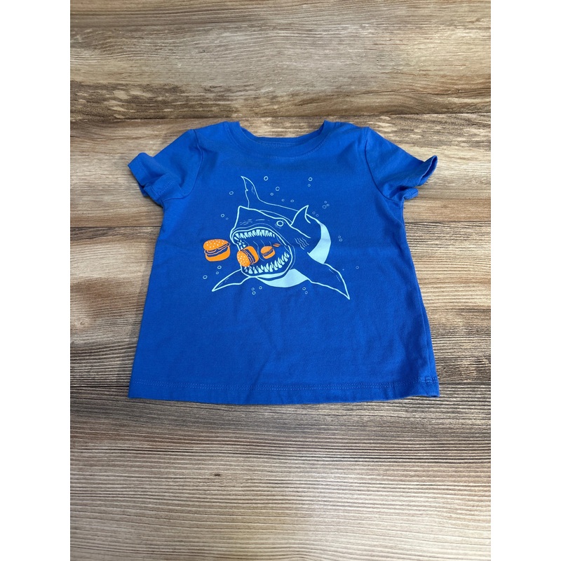 Cat & Jack Shark Shirt Blue sz 2T Blue 2T