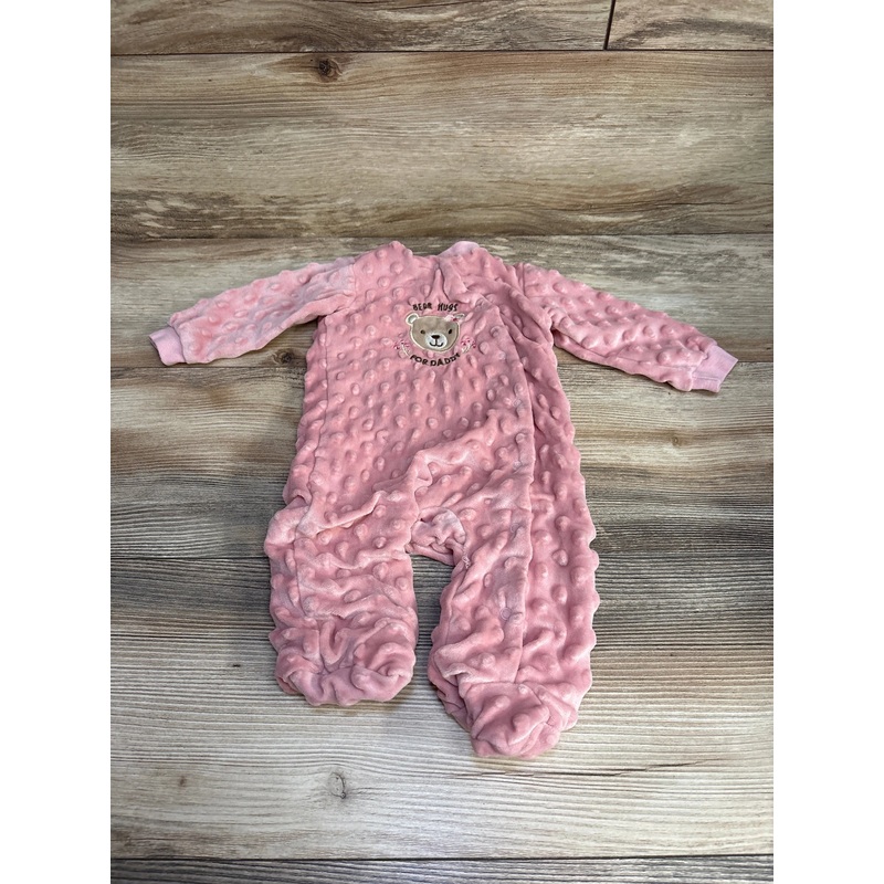 Chick Pea Minky Dot Sleeper Pink sz 0-3m Pink Newborn