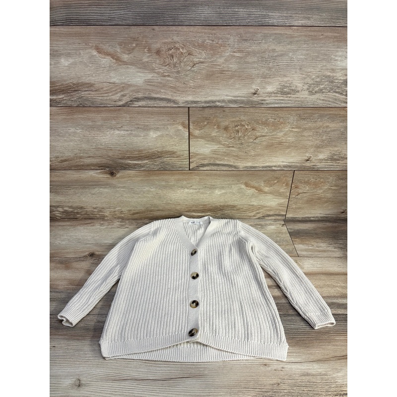 H&M Chunky Knit Cardigan Cream sz 5-6 Cream 5T