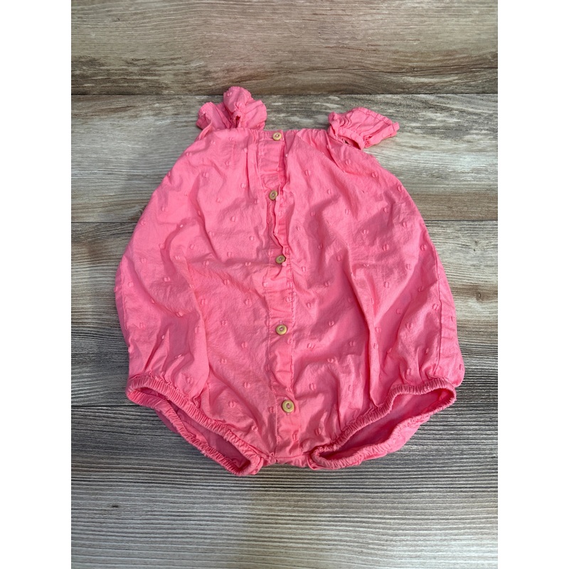 H&M Clip Dot Shortie Romper Pink sz 9m Pink 9m