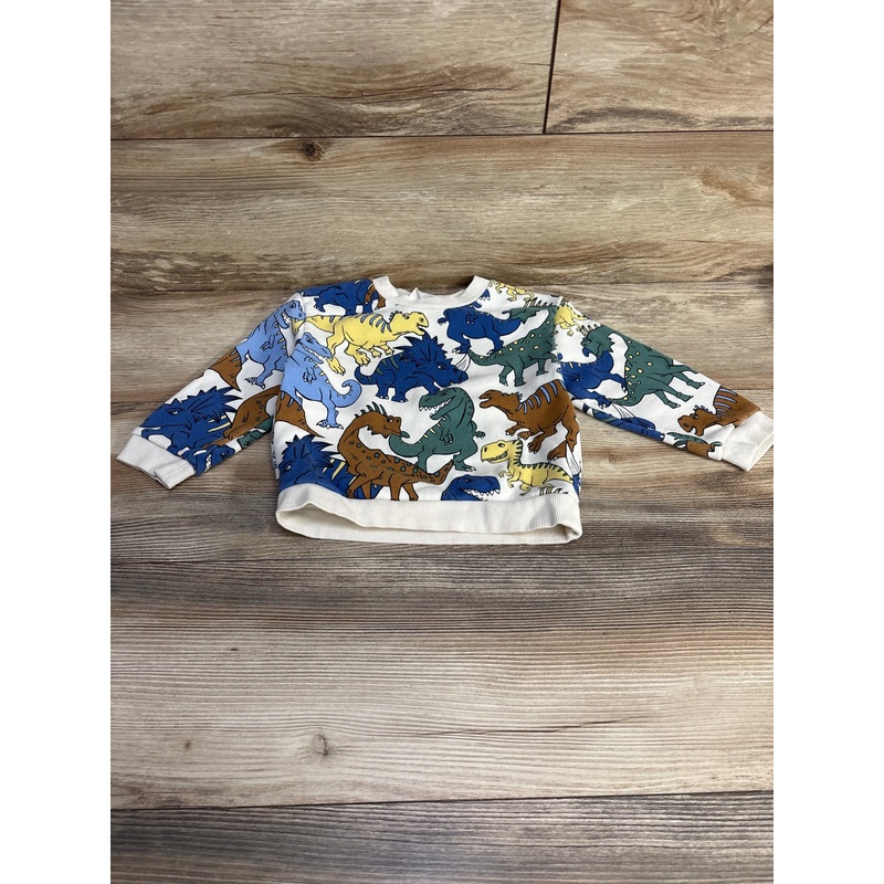 H&M Dinosaur Sweatshirt White sz 2T White 2T