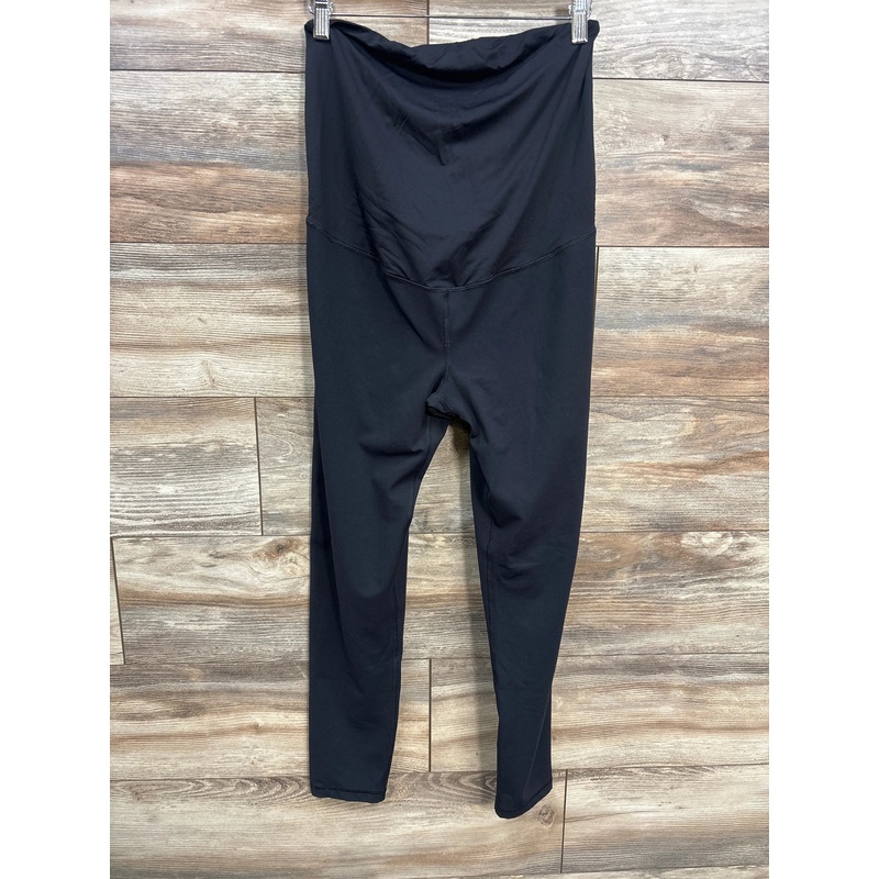 Isabel Maternity Crossover Panel Active Leggings Black sz Large Black Maternity Large