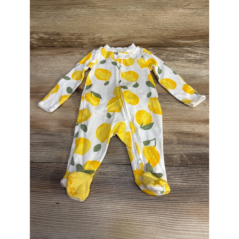 Just One You Lemon Print Sleeper White sz Newborn White Newborn