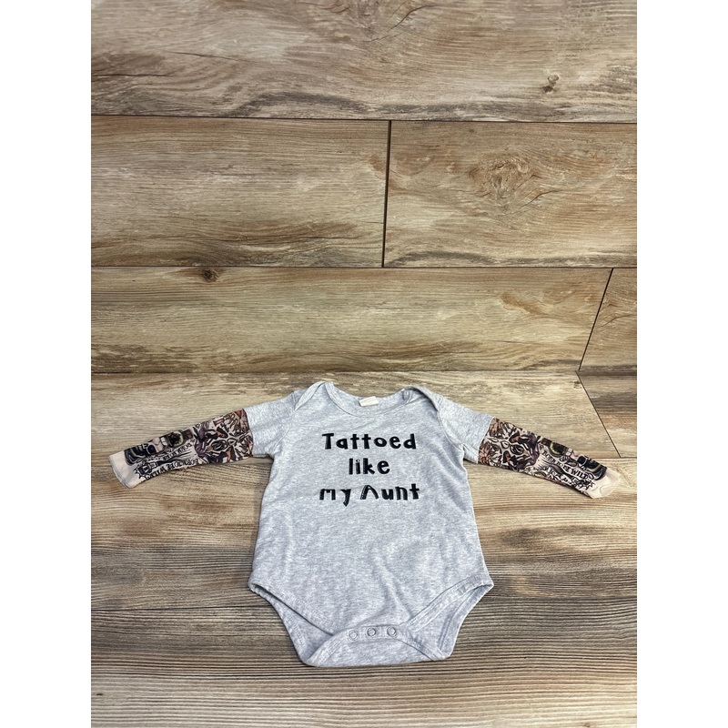 Kids Tales Tattoo Sleeve Bodysuit Grey sz 9m Grey 9m